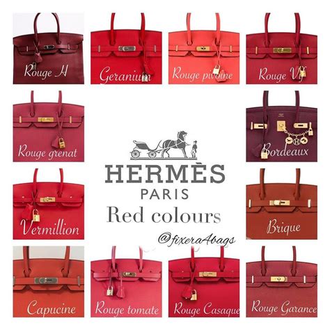 hermes red colors